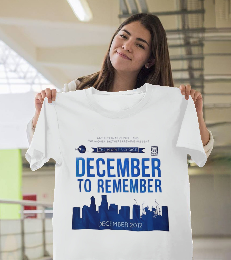 9.43 Alternative Portland Widmer Brothers Brewing December To Remember 2012 T-Shirt