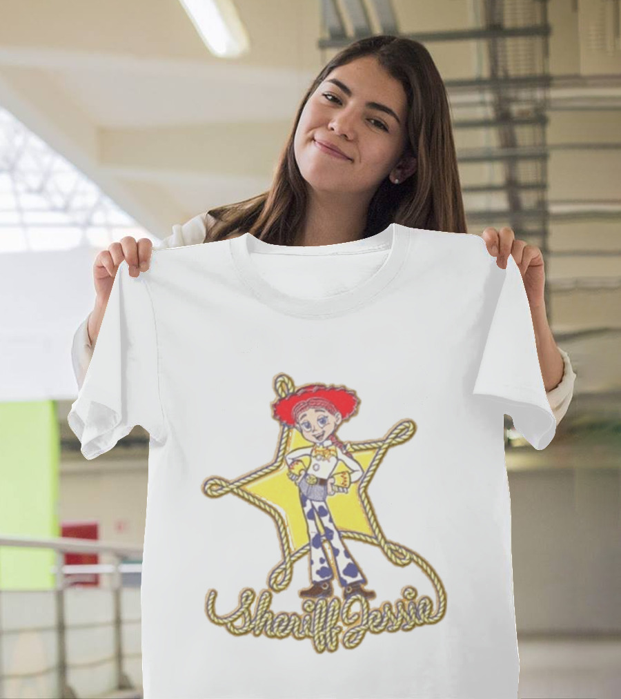 Sheriff Jessie Toy Story 5 Star Badge Rope Cowgirl T-Shirt