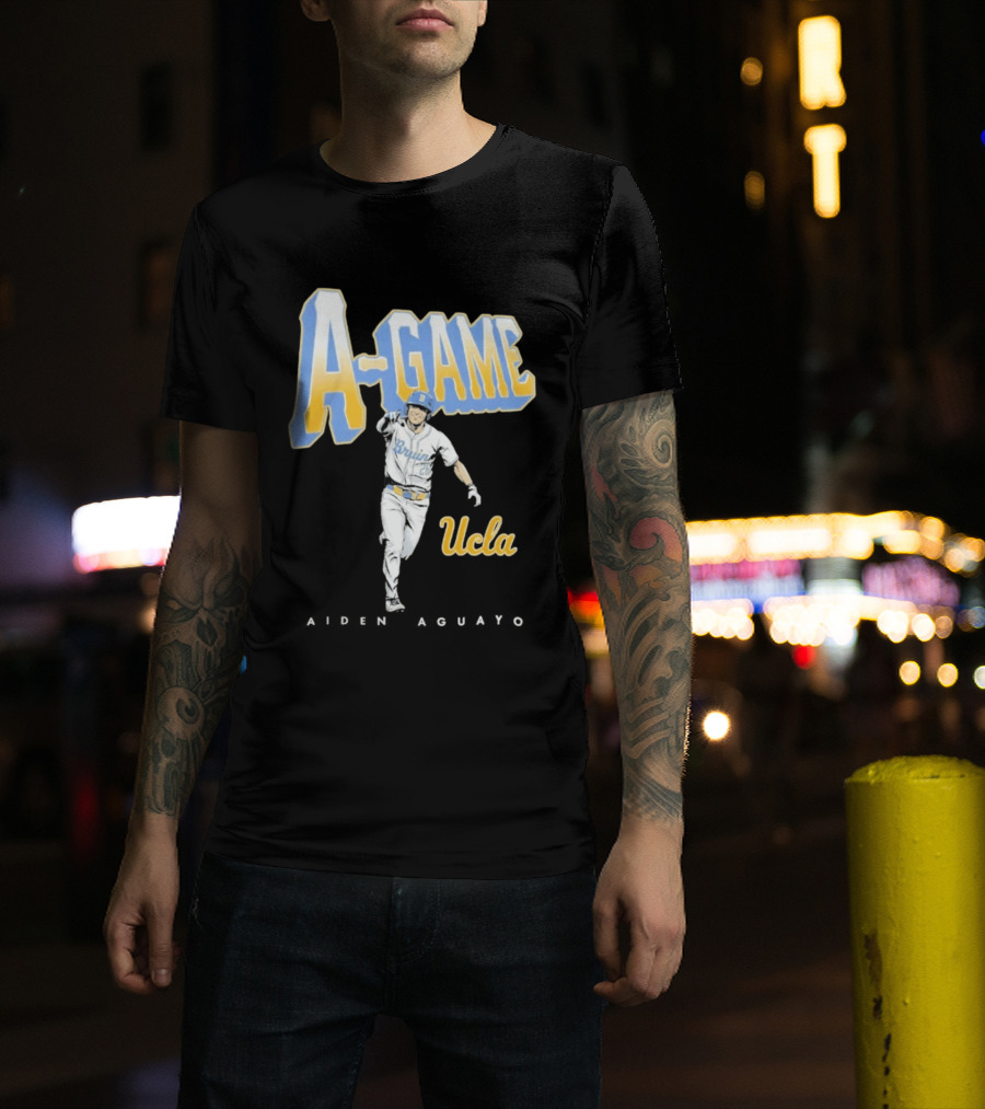 UCLA Bruins Baseball A Game Aiden Aguayo 2026 T-Shirt