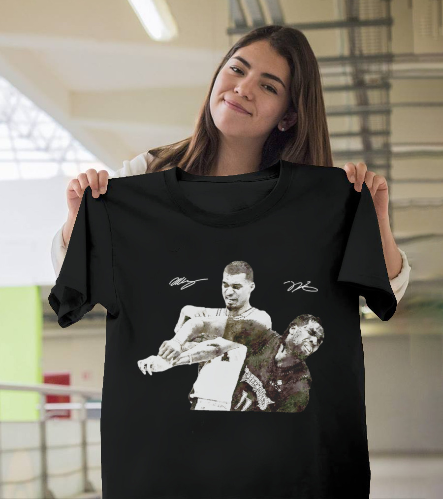 Victor Wembanyama Spurs Naz Reid Timberwolves Signatures T-Shirt