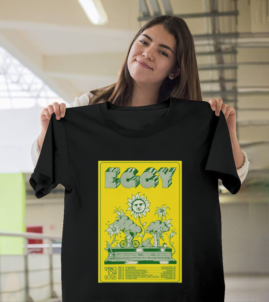 Eggy Spring Tour 2026 Concert With Sunflower And Piano T-Shirt