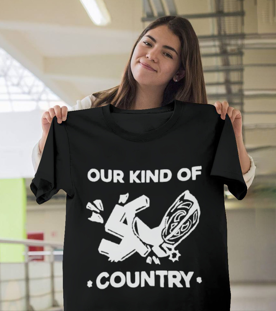 Our Kind Of Country Cowboy Boot Swastika T-Shirt