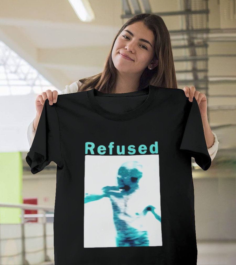 Refused Songs To The Flames Of Discontent Distorted Blue Figure T-Shirt