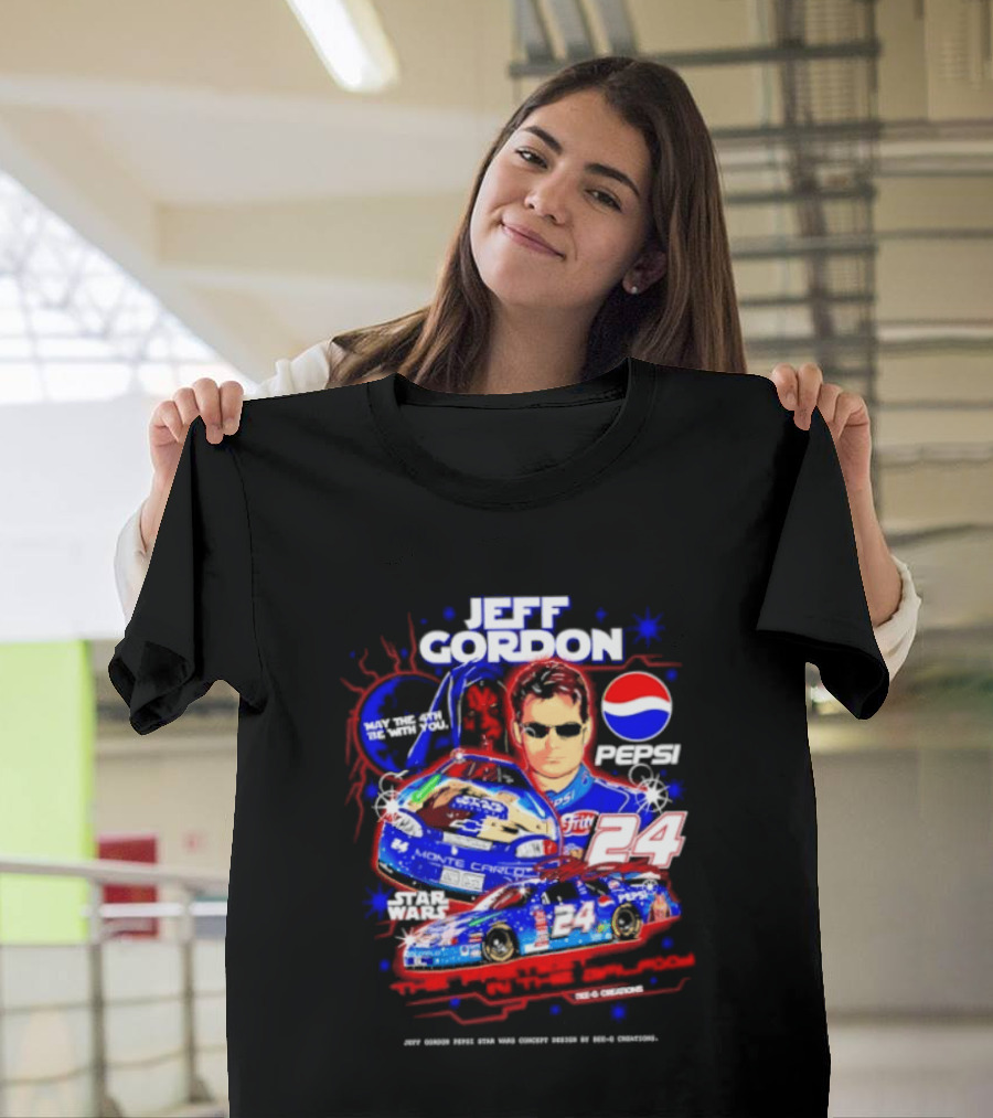 Jeff Gordon Pepsi Star Wars Monte Carlo 24 NASCAR Racing T-Shirt