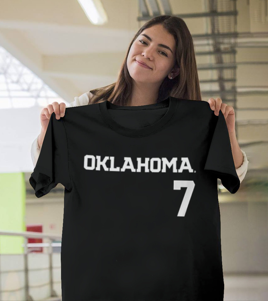 Oklahoma 7 Sooners Kasidi Pickering Softball Name And Number Two Sided T-Shirt