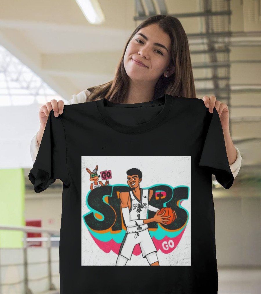San Antonio Spurs Player Victor Wembanyama Go Spurs Go T-Shirt