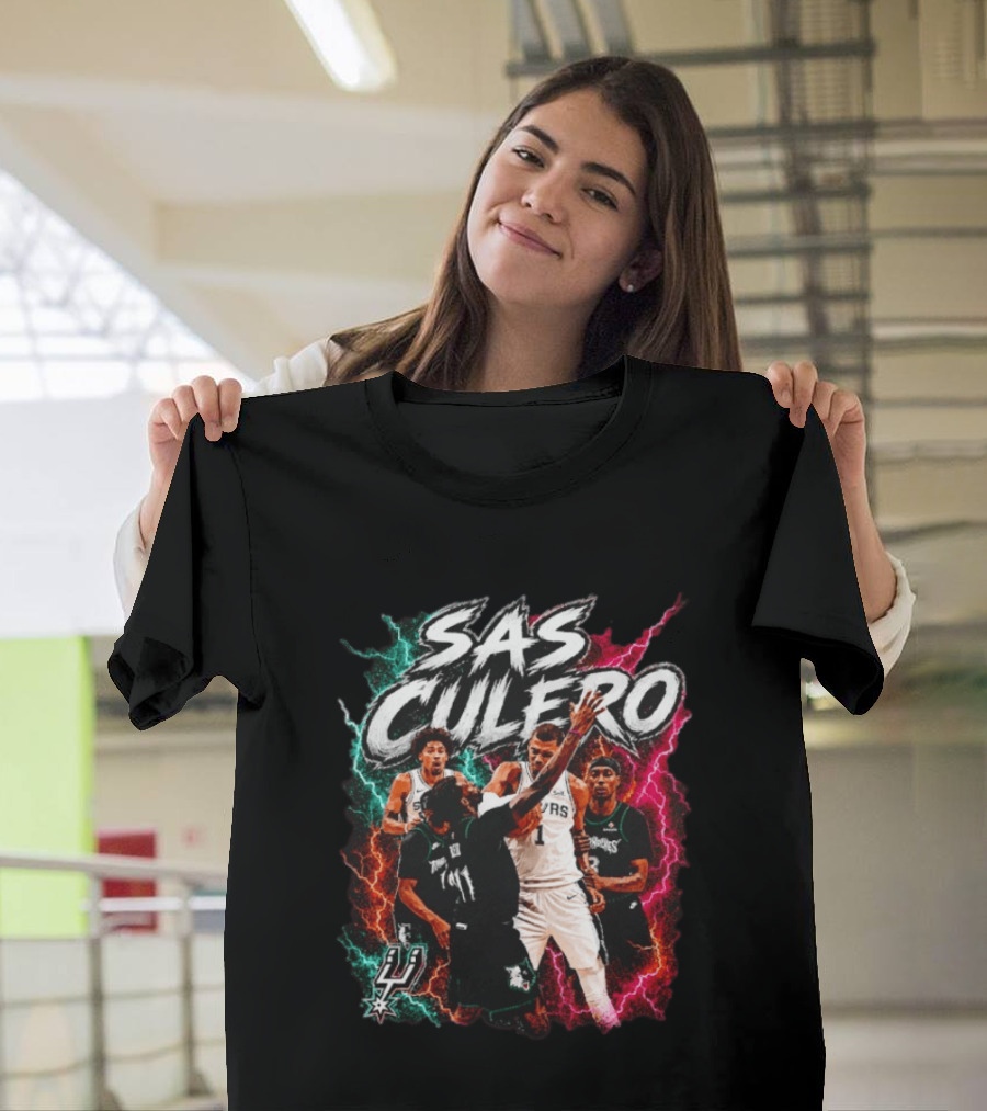 Sas Culero San Antonio Spurs Vs Minnesota Timberwolves Basketball Players T-Shirt