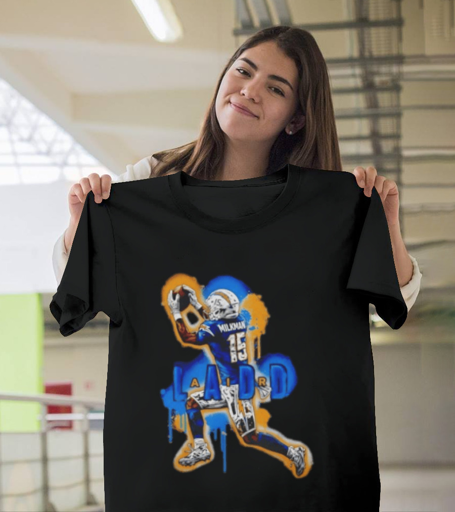 Milkman Keenan Allen 15 Ladd Air LA Los Angeles Chargers T-Shirt
