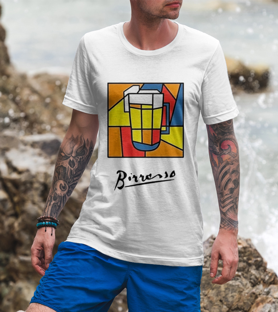 Birresso Beer Abstract Colorful Geometry T-Shirt