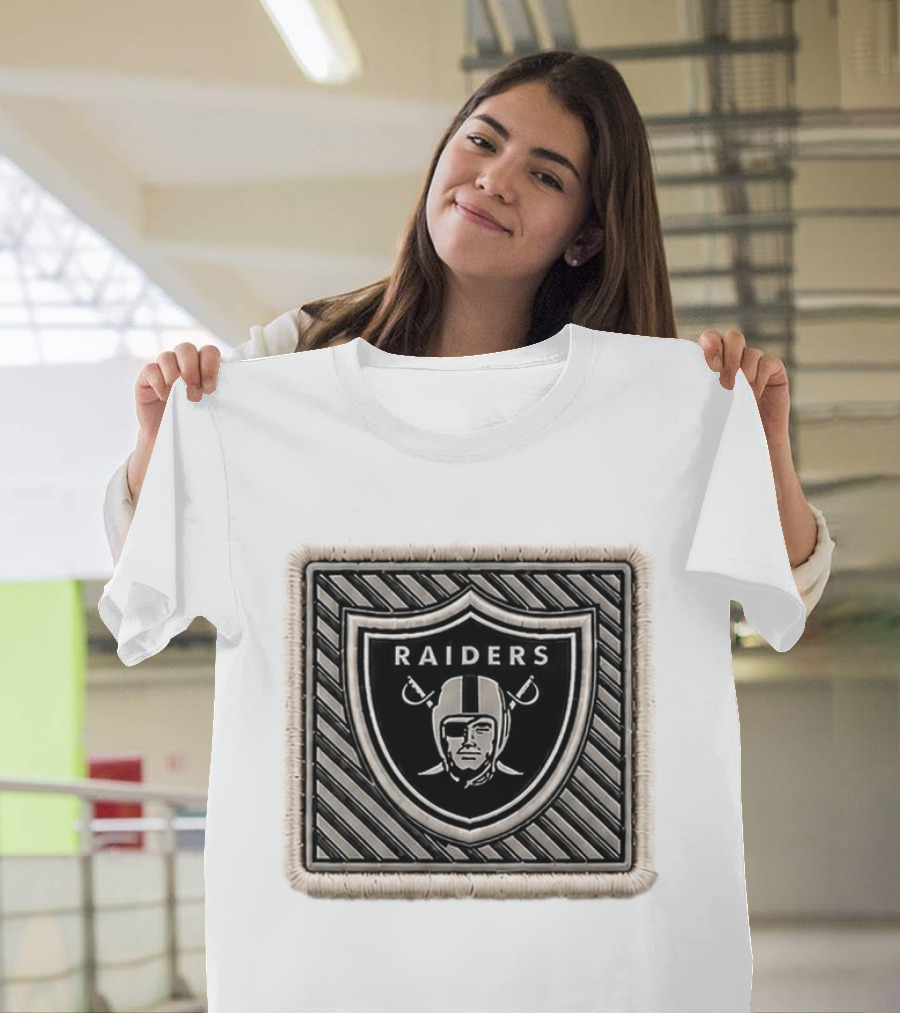 Raiders 2026 Training Camp Hat Embroidered Patch Shield T-Shirt