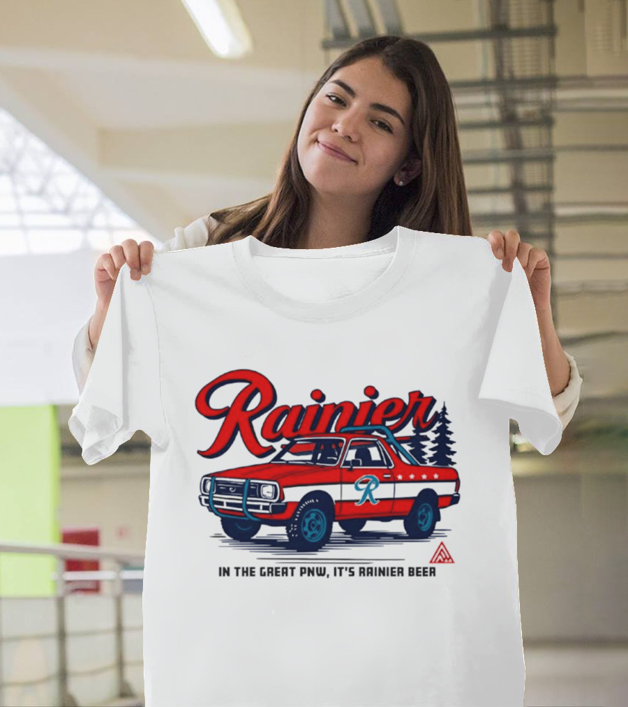 Rainier Beer Subaru Brat In The Great PNW T-Shirt