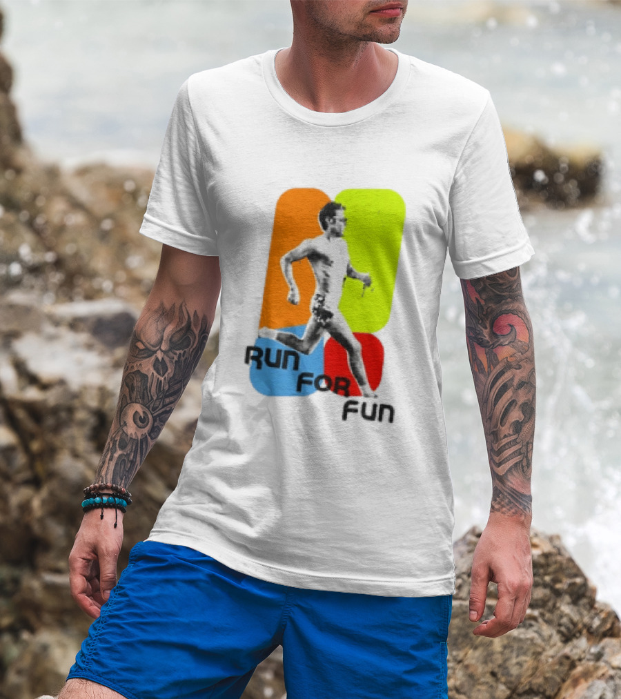 Run For Fun Harry Styles Colorful Running T-Shirt
