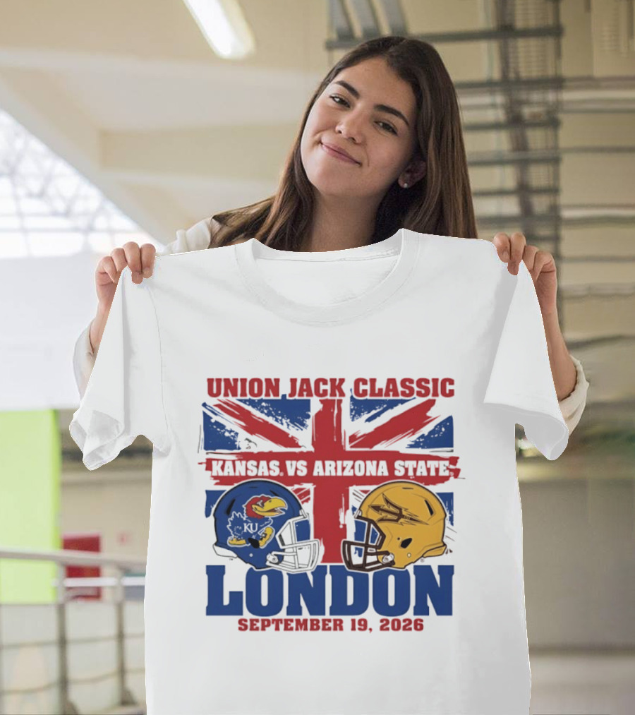 Union Jack Classic Kansas Vs Arizona State London September 19 2026 T-Shirt