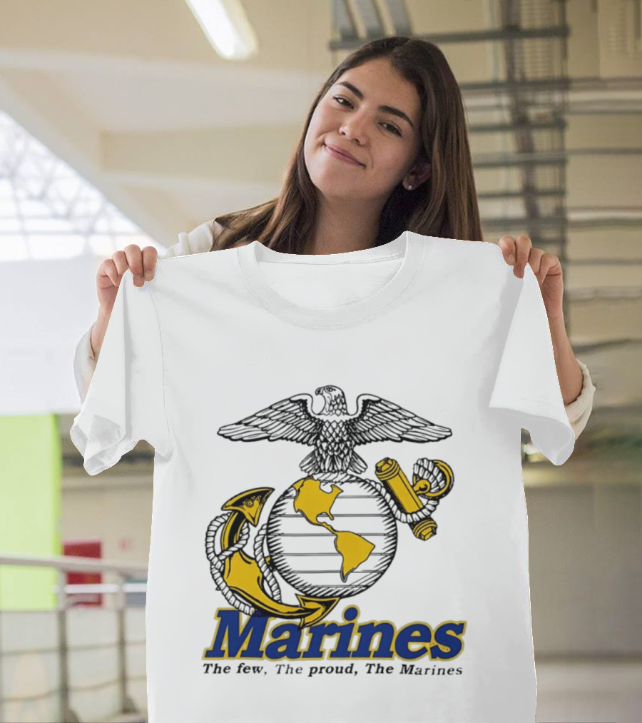 Marines The Few The Proud Eagle Globe Anchor T-Shirt