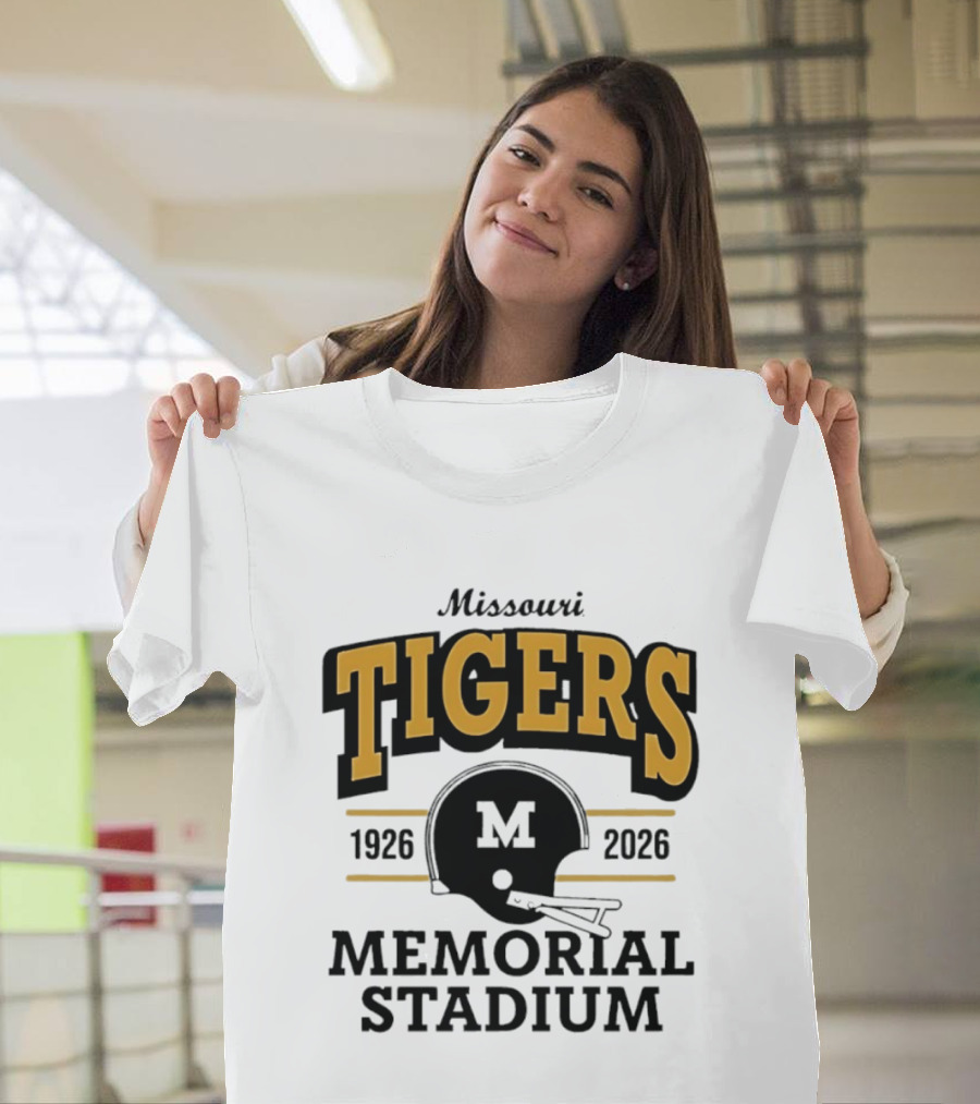 Missouri Tigers 1926 2026 Memorial Stadium Helmet T-Shirt