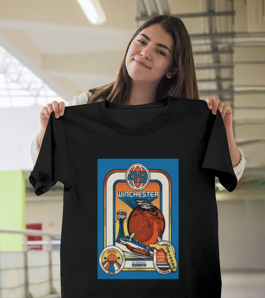 49 Winchester Orlando May 30 2026 Plaza Live Florida Special Guest Marfa T-Shirt