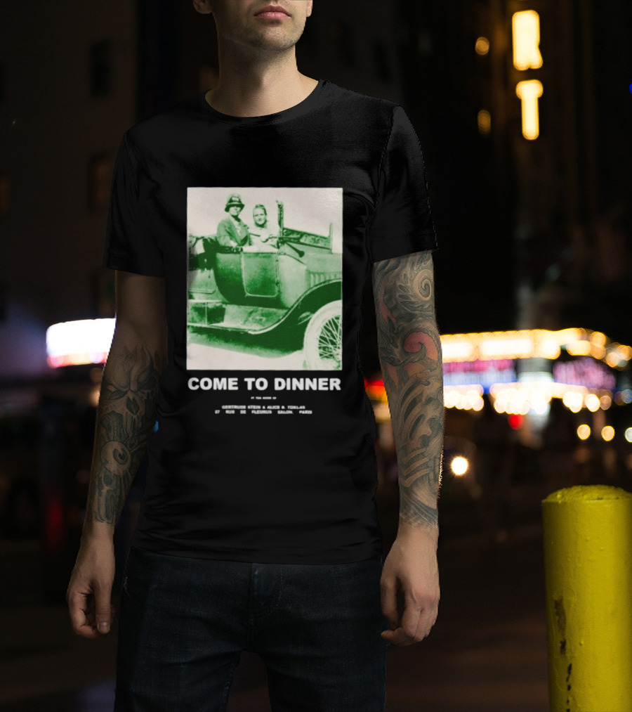 Come To Dinner Vintage Car Scene 1920s Nostalgia T-Shirt