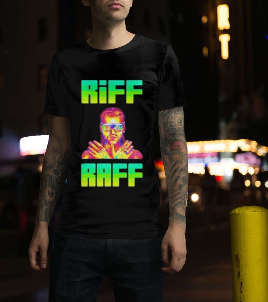 Riff Raff Neon 8 Bit Style Dale Dan Tony T-Shirt