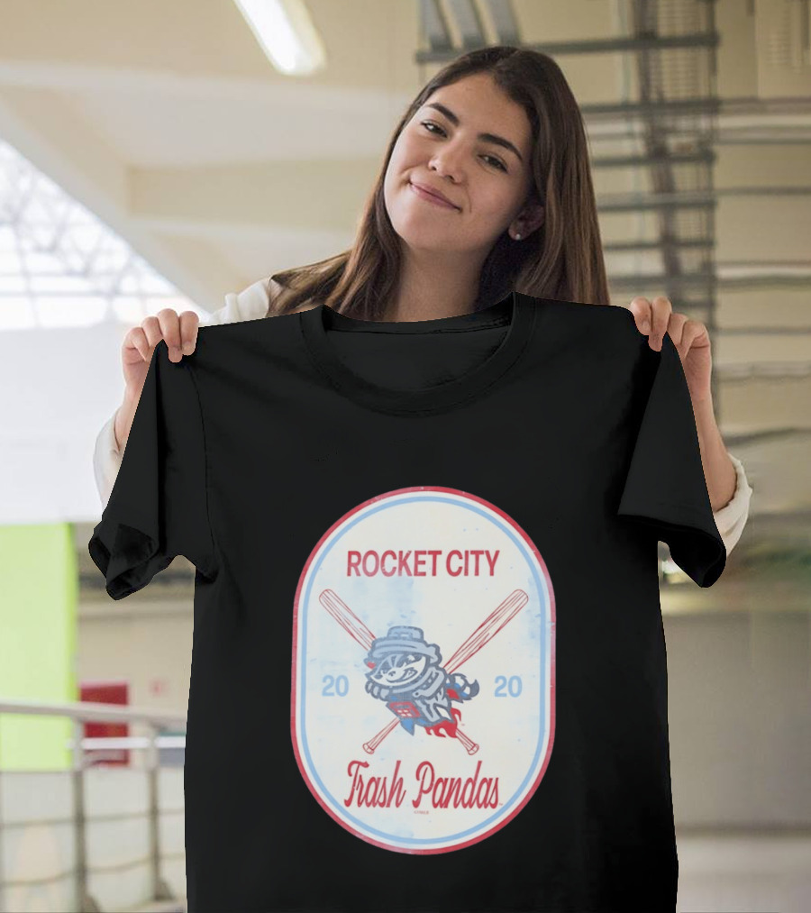 Rocket City Trash Pandas 2020 Raccoon Baseball T-Shirt