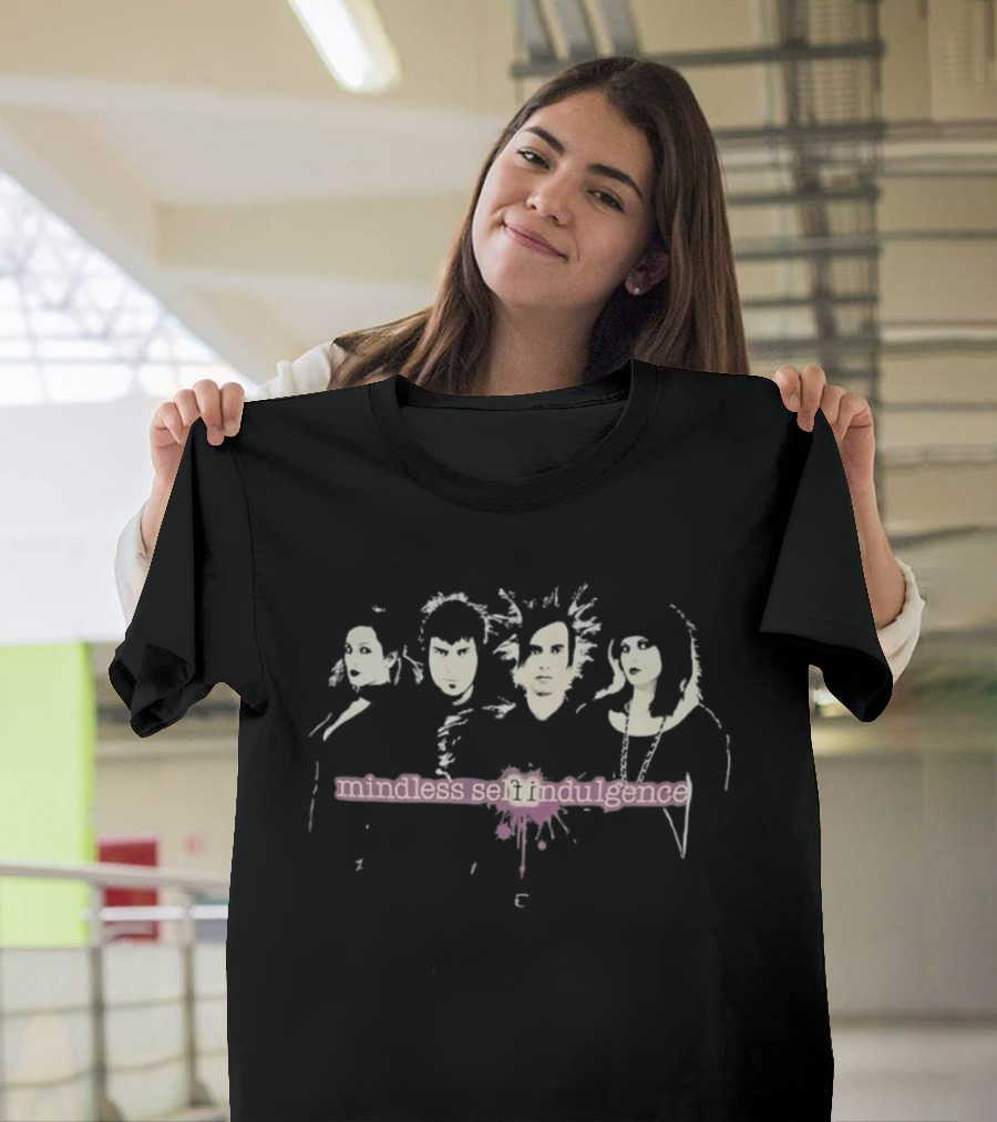 Gildan Mindless Self Indulgence Pink Splatter Band T-Shirt