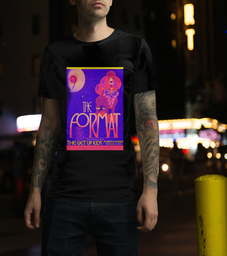 The Format October 9 2026 Radio City Music Hall The Get Up Kids Phantom Planet T-Shirt