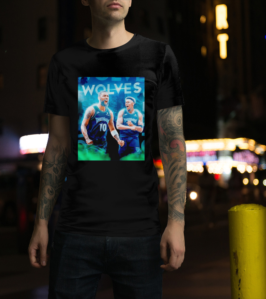 Wolves Timberwolves Kyrie Irving Anthony Edwards Basketball NBA Stars T-Shirt