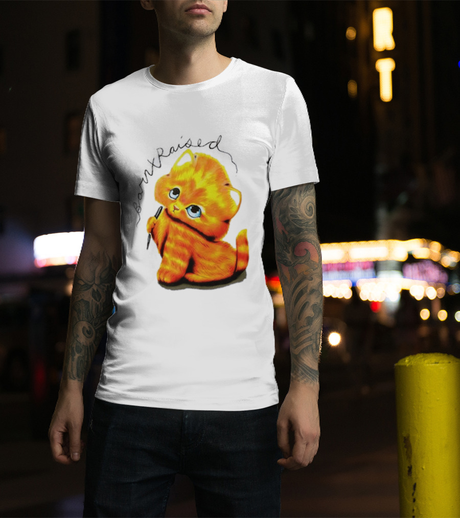 Born X Raised Mischief Orange Cat T-Shirt