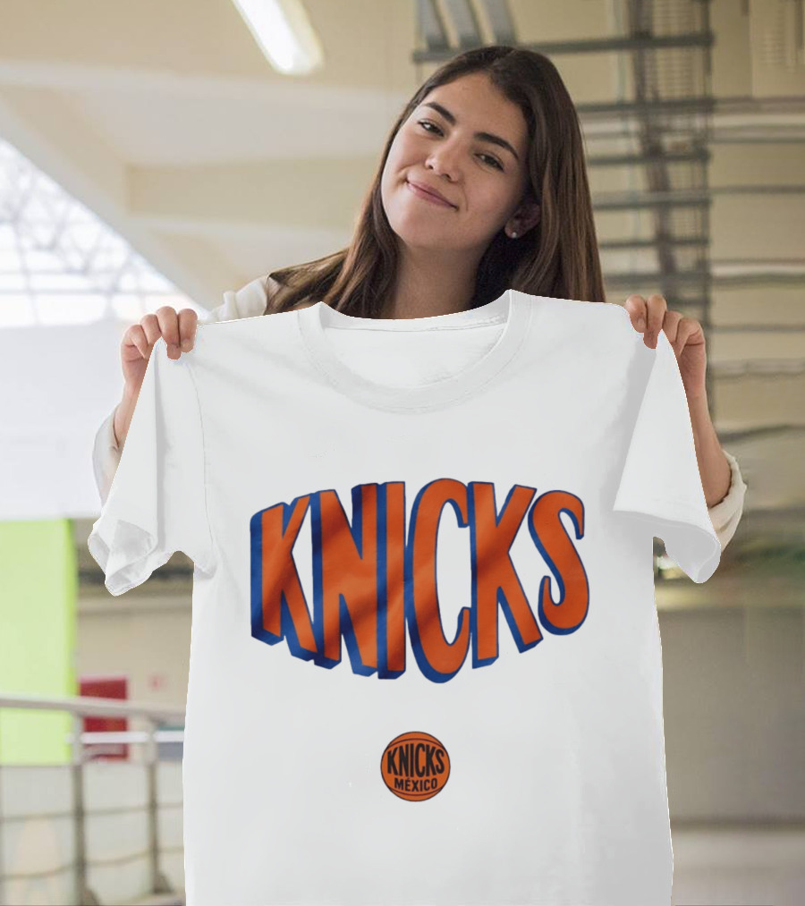 New York Knicks Mexico Basketball Team Knicks Mexico Collaboration T-Shirt