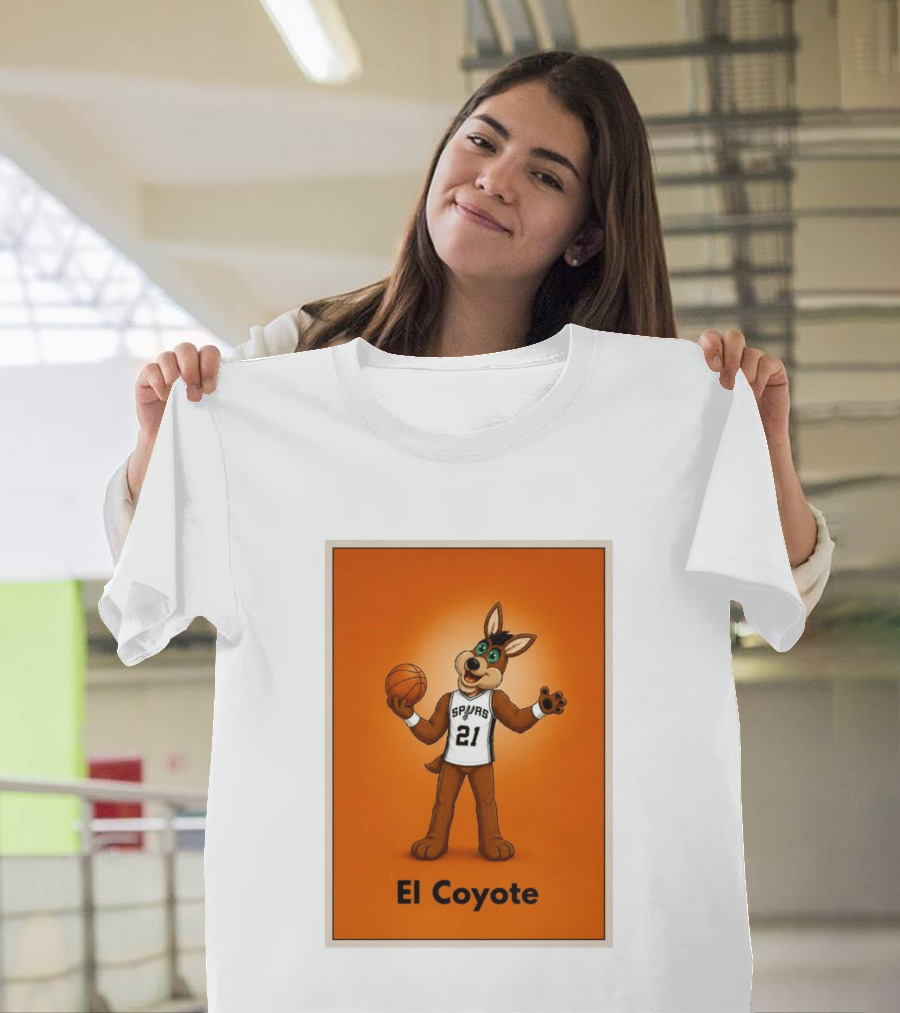 El Coyote Spurs 21 Basketball NBA San Antonio T-Shirt