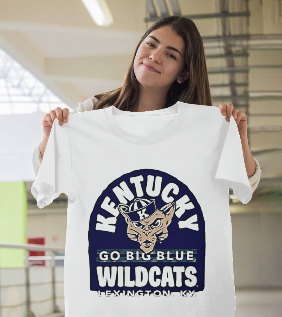 Kentucky Wildcats Go Big Blue Sailor Hat Lexington KY T-Shirt