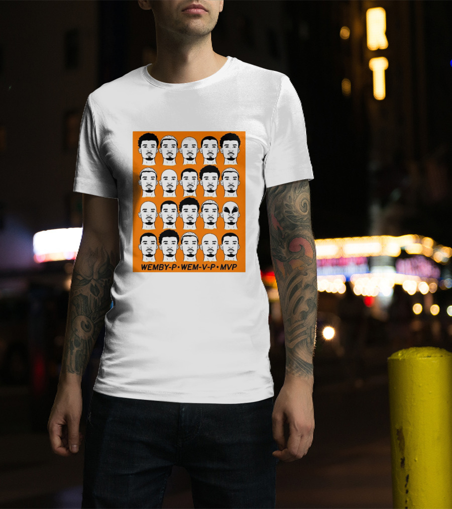 WEMBY P WEM V P MVP Victor Wembanyama Faces Collection T-Shirt