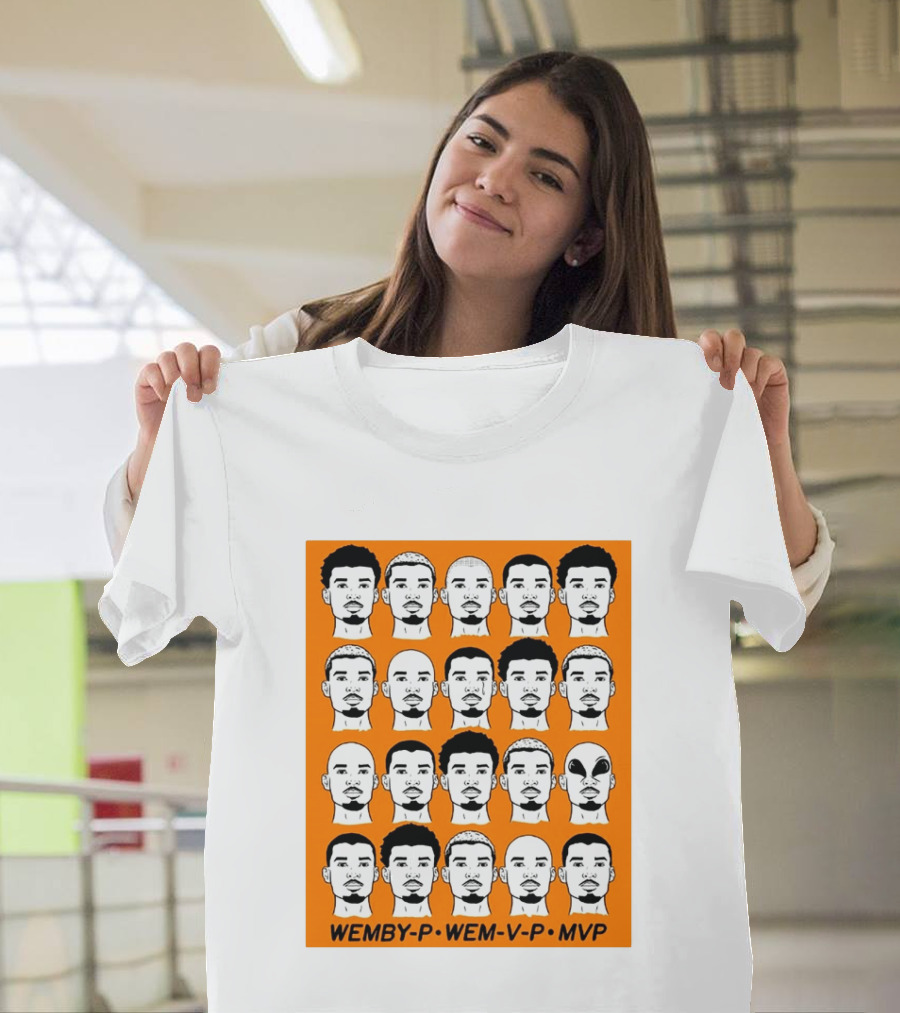 WEMBY P WEM V P MVP Victor Wembanyama Faces Collection T-Shirt