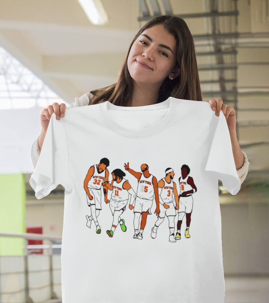 New York Knicks Game 2 Jon Stewart Cavaliers Basketball Team Celebration T-Shirt