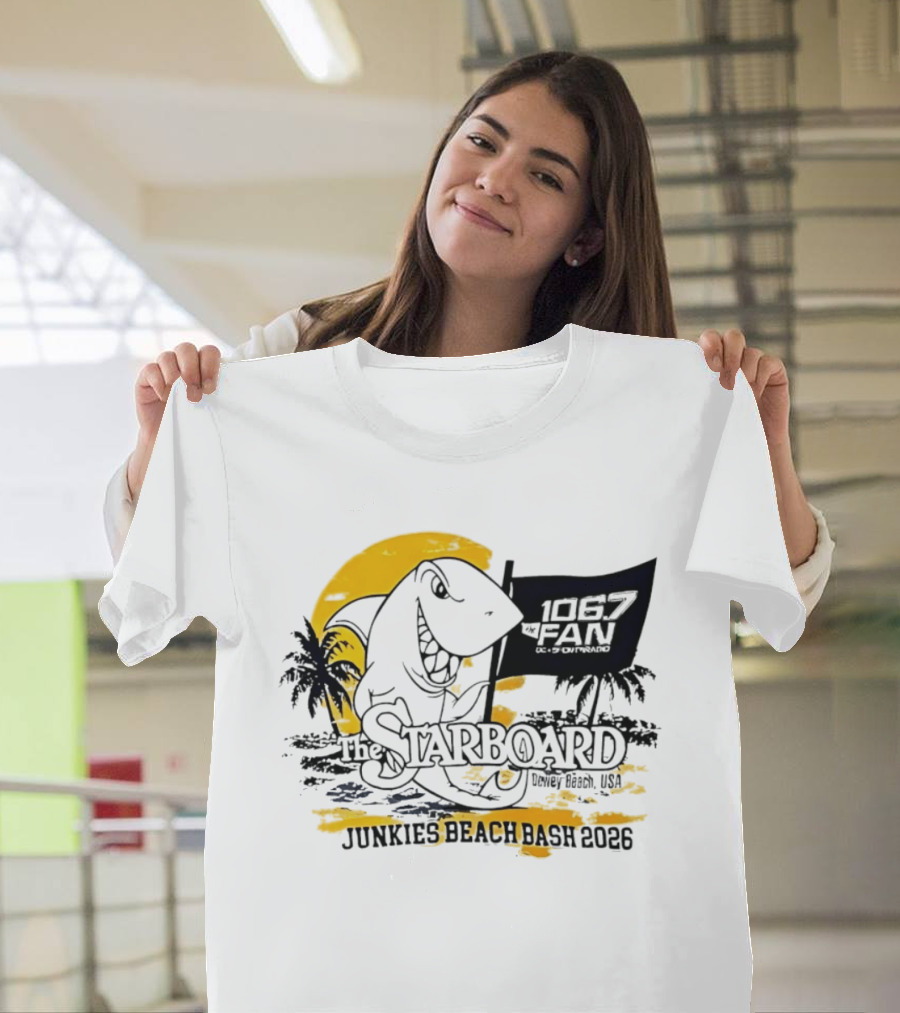 The Starboard 106.7 Junkies Beach Bash Dewey Beach USA 2026 T-Shirt