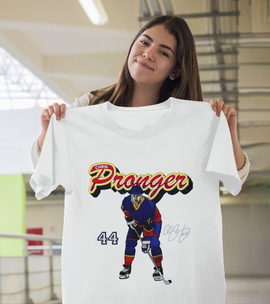 Chris Pronger 44 Edmonton Oilers Hockey Player T-Shirt