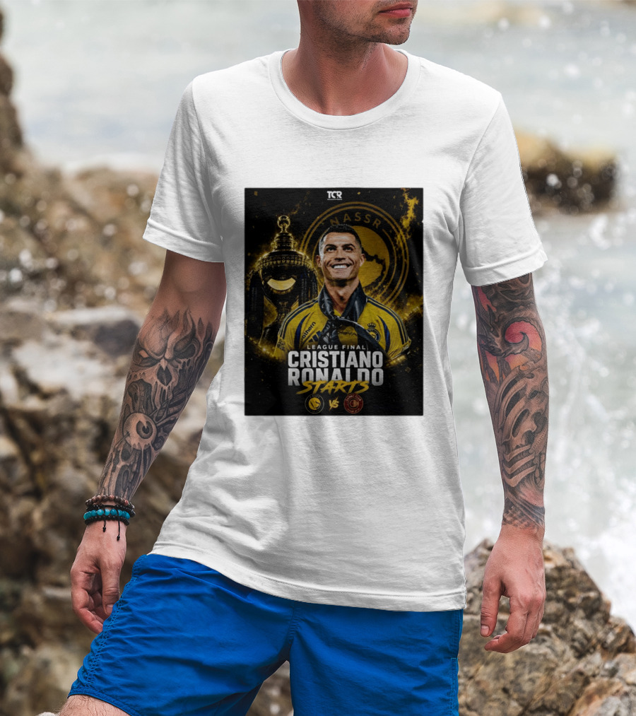 League Final Cristiano Ronaldo Starts Al Nassr Vs Damac Club T-Shirt