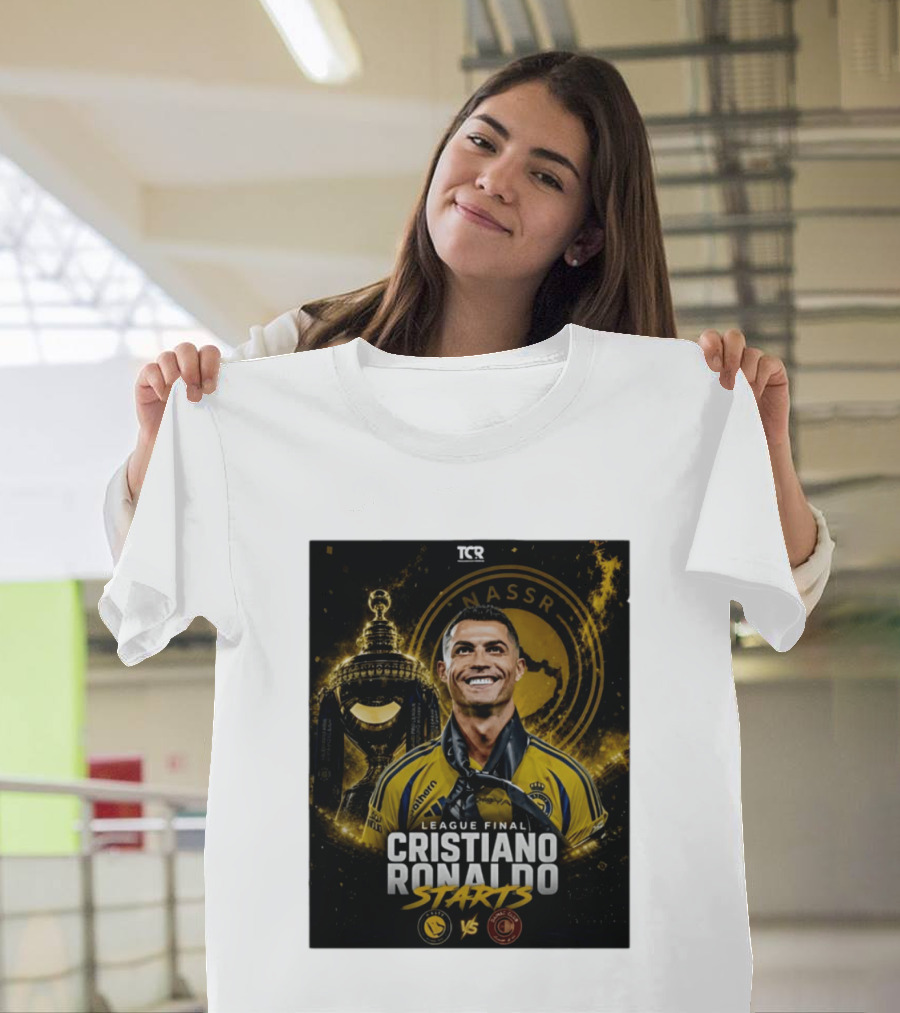 League Final Cristiano Ronaldo Starts Al Nassr Vs Damac Club T-Shirt