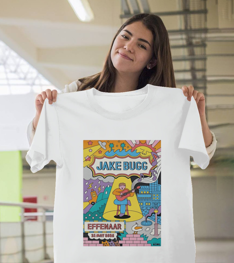Jake Bugg Effenaar 21 May 2026 Pop Art Style Concert Event T-Shirt