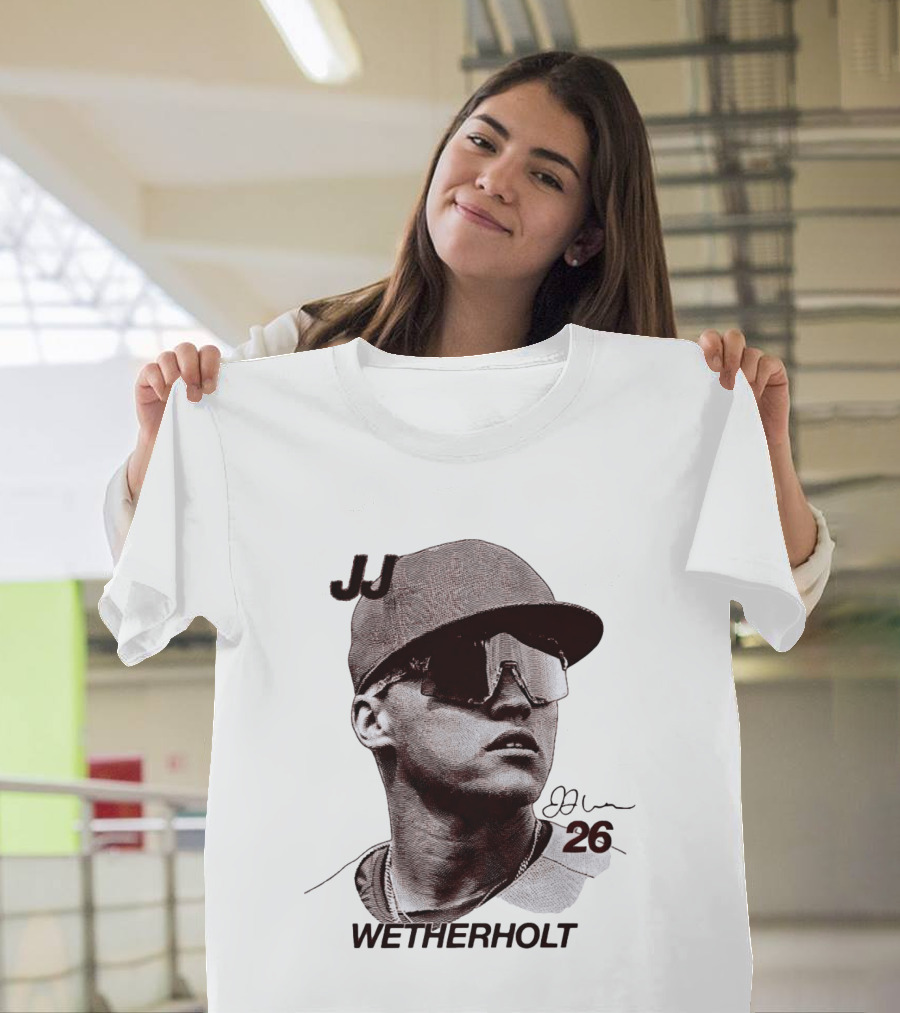 JJ Wetherholt 26 St. Louis Cardinals Baseball Big Head T-Shirt