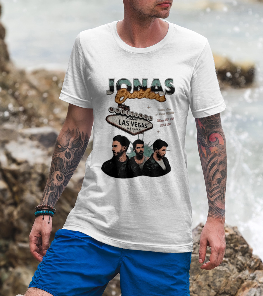 Jonas Brothers Greetings From Las Vegas Nevada May 17 18 2026 Event T-Shirt