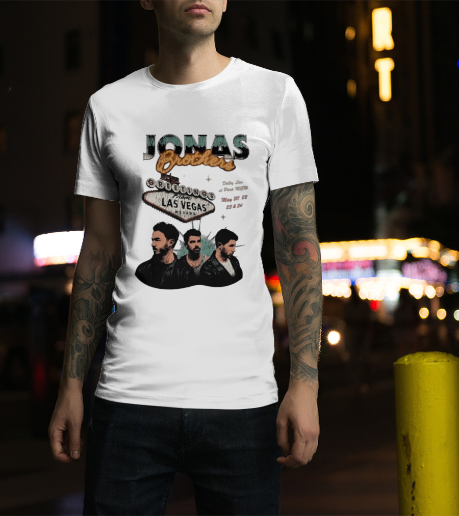 Jonas Brothers Greetings From Las Vegas Nevada May 17 18 2026 Event T-Shirt