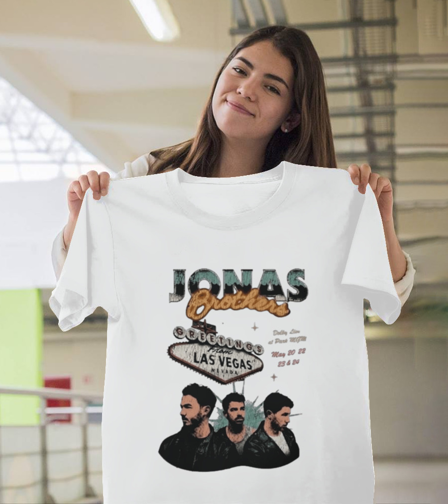 Jonas Brothers Greetings From Las Vegas Nevada May 17 18 2026 Event T-Shirt