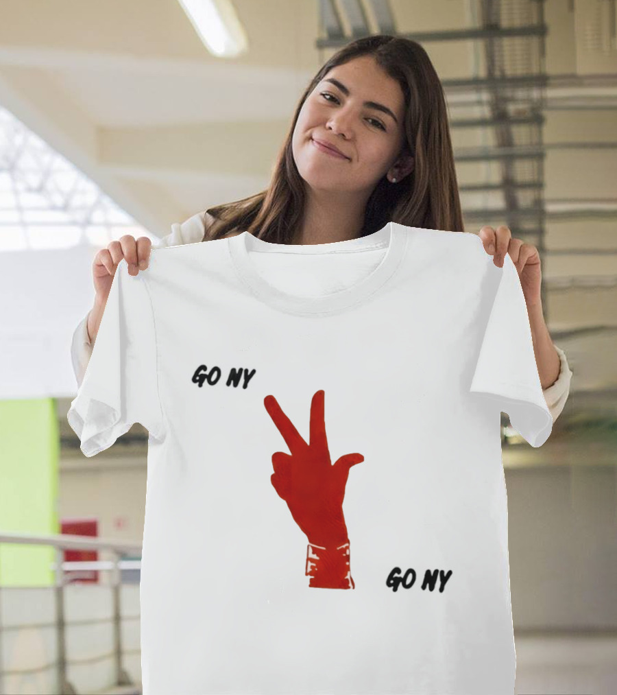 PJalen Brunson 3 Points New York Knicks Go NY Hand Gesture Basketball NBA 2026 T-Shirt