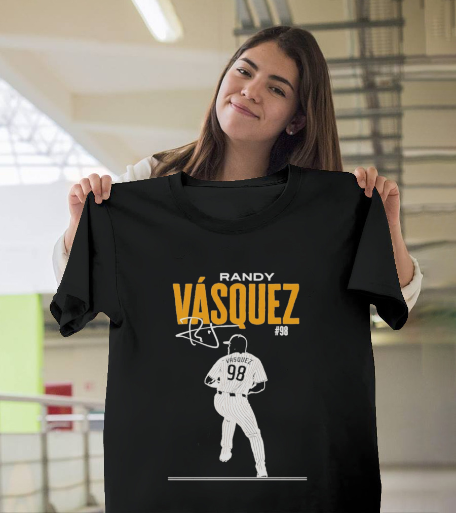 Randy Vázquez 98 San Diego Players Signature T-Shirt