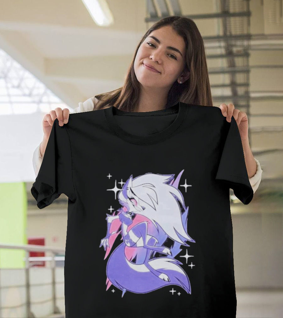 Helluva Boss Loona Bisexual Pride Character Sparkling Aesthetic T-Shirt