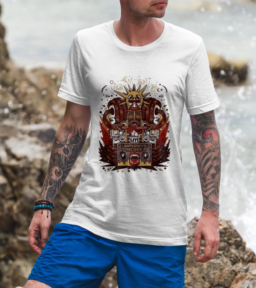 Umphrey's Mcgee Summer Tour 2026 Skeleton And Sunburst T-Shirt