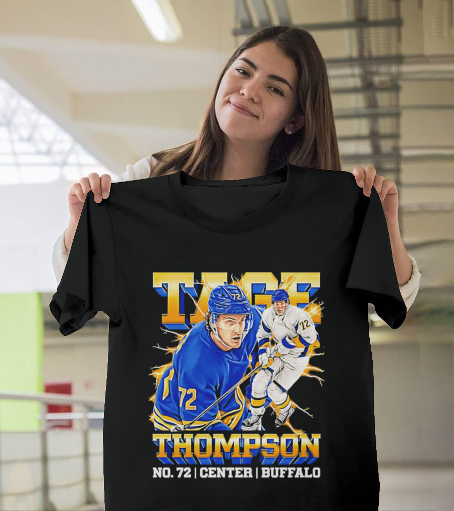 Tage Thompson No. 72 Buffalo Center T-Shirt