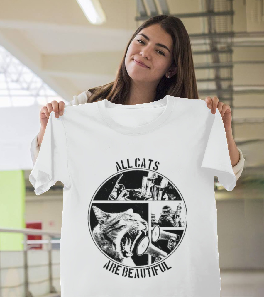 All Cats Are Beautiful Cat And Soldier T-Shirt