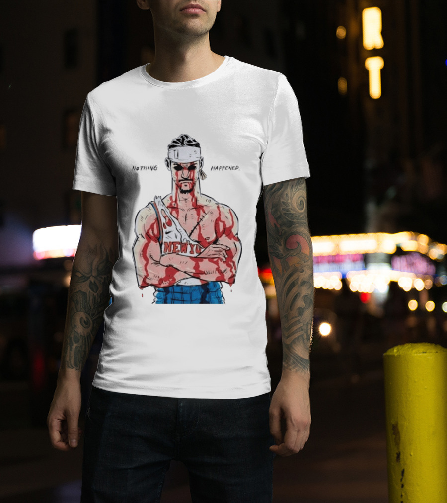 Roronoa Zoro Knicks Nothing Happened Crossover With Josh Hart T-Shirt