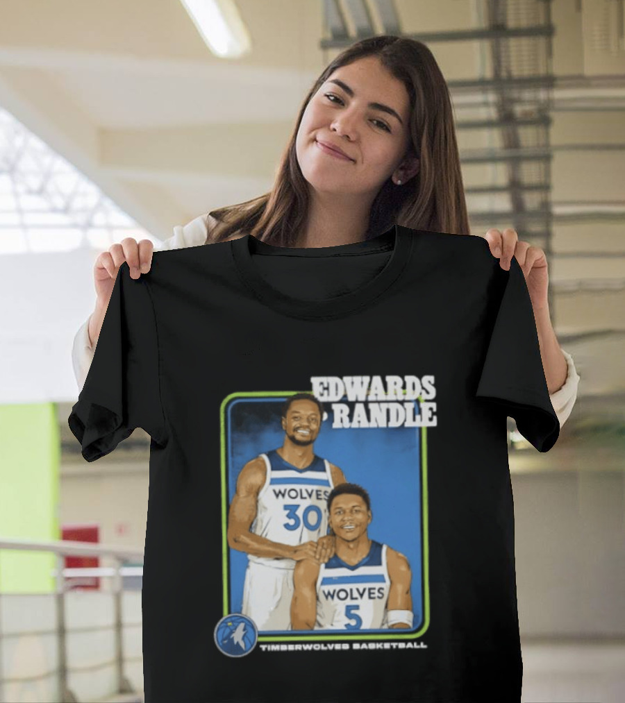 Edwards Randle Wolves 30 5 Basketball Duo T-Shirt